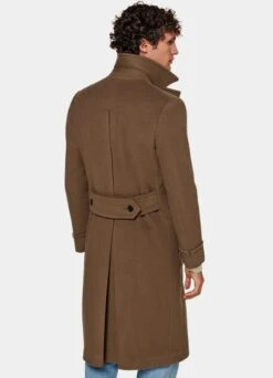 Mid Brown Polo Coat 13 Mid Brown Polo Coat -Cheap US Nice Clothes Store J961 105