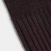 Brown Ribbed Knee High Socks