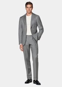 Mid Grey Perennial Havana Suit -Cheap US Nice Clothes Store P6377 104