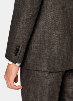 Dark Brown Three-Piece Havana Suit -Cheap US Nice Clothes Store P6404 S 103