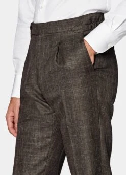 Dark Brown Three-Piece Havana Suit -Cheap US Nice Clothes Store P6404 S 107