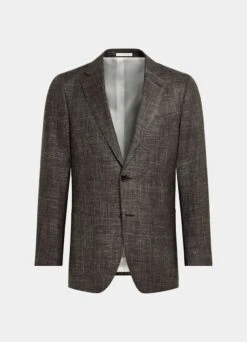 Dark Brown Three-Piece Havana Suit -Cheap US Nice Clothes Store P6404 25