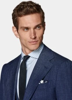 Mid Blue Three-Piece Havana Suit