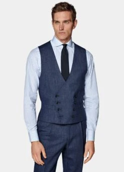 Mid Blue Three-Piece Havana Suit 19 Mid Blue Three-Piece Havana Suit -Cheap US Nice Clothes Store P6406 106