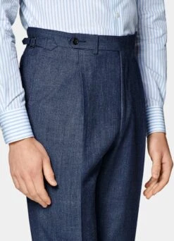 Mid Blue Three-Piece Havana Suit 21 Mid Blue Three-Piece Havana Suit -Cheap US Nice Clothes Store P6406 108