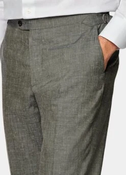 Mid Green Three-Piece Havana Suit -Cheap US Nice Clothes Store P6420 S 107