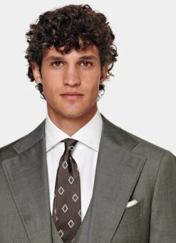 Dark Green Three-Piece Havana Suit