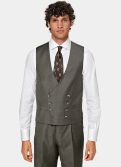 Dark Green Three-Piece Havana Suit -Cheap US Nice Clothes Store P6439 106