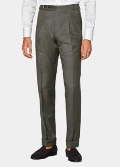 Dark Green Three-Piece Havana Suit -Cheap US Nice Clothes Store P6439 107