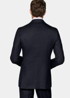 Navy Herringbone Havana Suit -Cheap US Nice Clothes Store P6535 125
