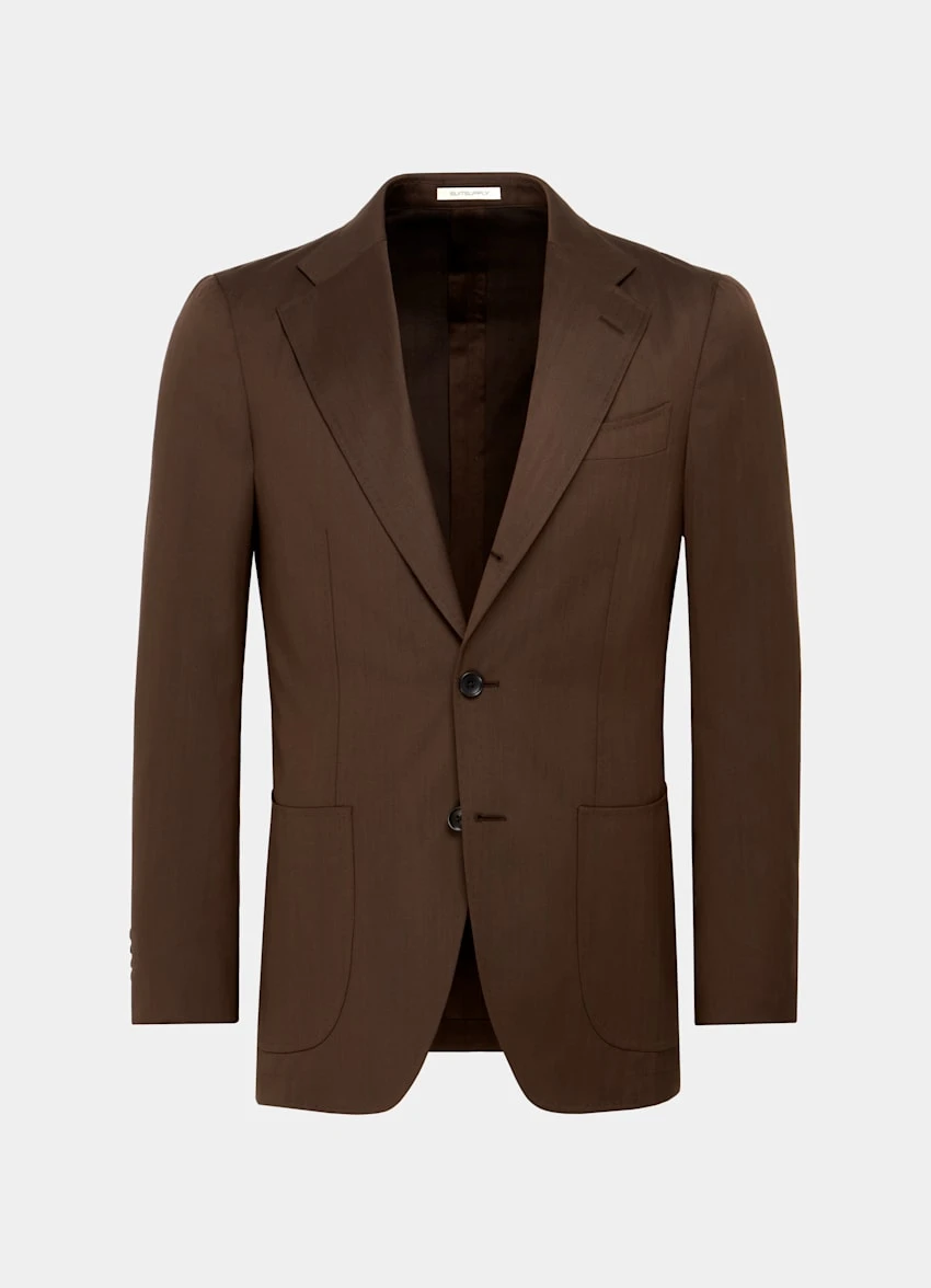 Dark Brown Herringbone Havana Suit 11 Dark Brown Herringbone Havana Suit - Image 11