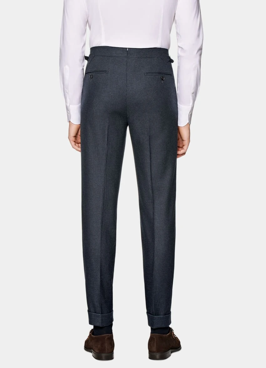 Navy Houndstooth Three-Piece Havana Suit 8 Navy Houndstooth Three-Piece Havana Suit - Image 8