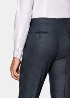 Navy Houndstooth Three-Piece Havana Suit 21 Navy Houndstooth Three-Piece Havana Suit -Cheap US Nice Clothes Store P6578 128