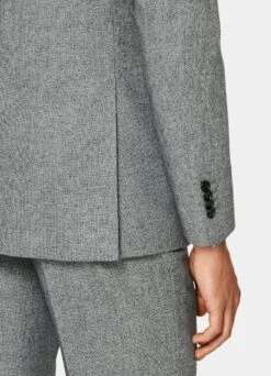 Mid Grey Houndstooth Three-Piece Havana Suit 16 Mid Grey Houndstooth Three-Piece Havana Suit -Cheap US Nice Clothes Store P6585 103