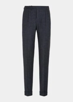 Dark Grey Checked Havana Suit -Cheap US Nice Clothes Store P6592 28