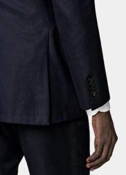 Navy Herringbone Three-Piece Havana Suit -Cheap US Nice Clothes Store P6624 S 103