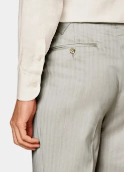 Sand Herringbone Havana Suit -Cheap US Nice Clothes Store P6650 109