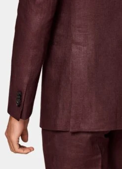 Burgundy Havana Suit -Cheap US Nice Clothes Store P6681 103