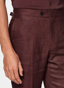 Burgundy Havana Suit -Cheap US Nice Clothes Store P6681 107