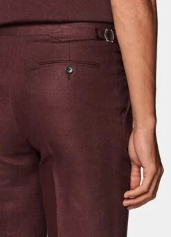 Burgundy Havana Suit -Cheap US Nice Clothes Store P6681 109