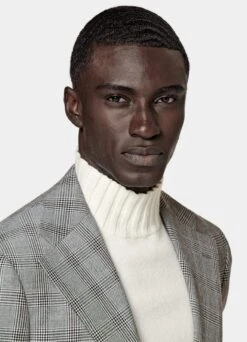 Mid Grey Checked Roma Suit