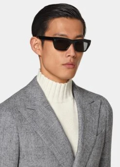 Light Grey Checked Havana Suit