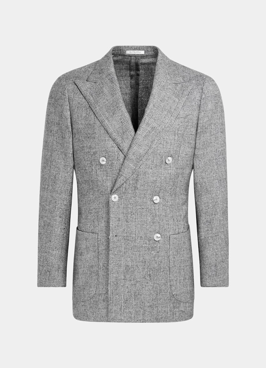 Light Grey Checked Havana Suit 12 Light Grey Checked Havana Suit - Image 12