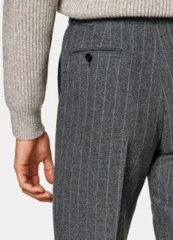 Dark Grey Striped Milano Suit -Cheap US Nice Clothes Store P6726 109