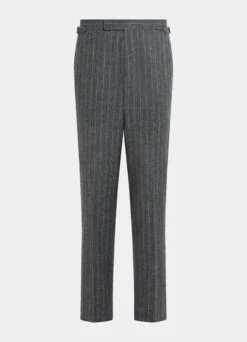 Dark Grey Striped Milano Suit -Cheap US Nice Clothes Store P6726 28