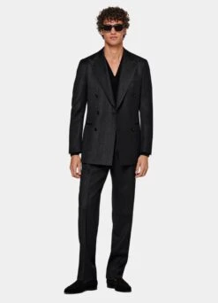 Dark Grey Havana Suit 17 Dark Grey Havana Suit -Cheap US Nice Clothes Store P6734 124