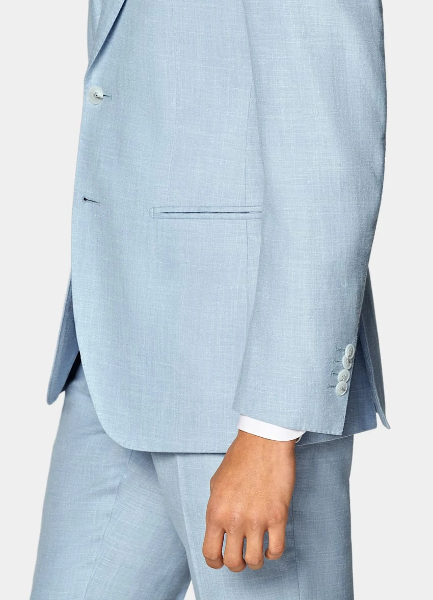 Light Blue Three-Piece Lazio Suit 4 Light Blue Three-Piece Lazio Suit - Image 4