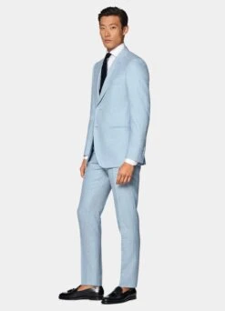 Light Blue Three-Piece Lazio Suit 17 Light Blue Three-Piece Lazio Suit -Cheap US Nice Clothes Store P7608 104