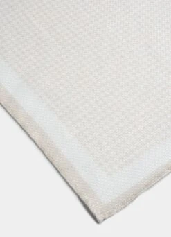 Light Brown Houndstooth Pocket Square