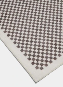 Brown Check Pocket Square