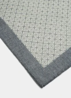 Light Grey Graphic Pocket Square
