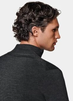 Dark Grey Zip Cardigan -Cheap US Nice Clothes Store SW1104B 106