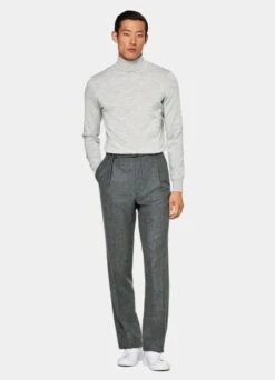 Light Grey Turtleneck -Cheap US Nice Clothes Store SW1106B 104