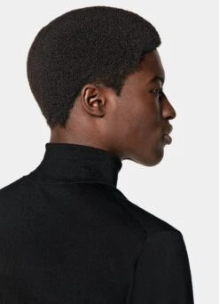 Black Turtleneck -Cheap US Nice Clothes Store SW1115 106