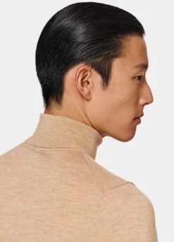 Light Brown Turtleneck -Cheap US Nice Clothes Store SW1125 106