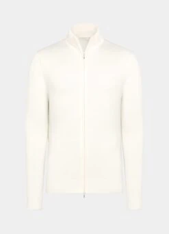 Off-White Zip Cardigan -Cheap US Nice Clothes Store SW1336 25