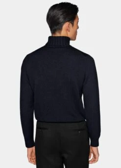 Navy Turtleneck -Cheap US Nice Clothes Store SW1514 105