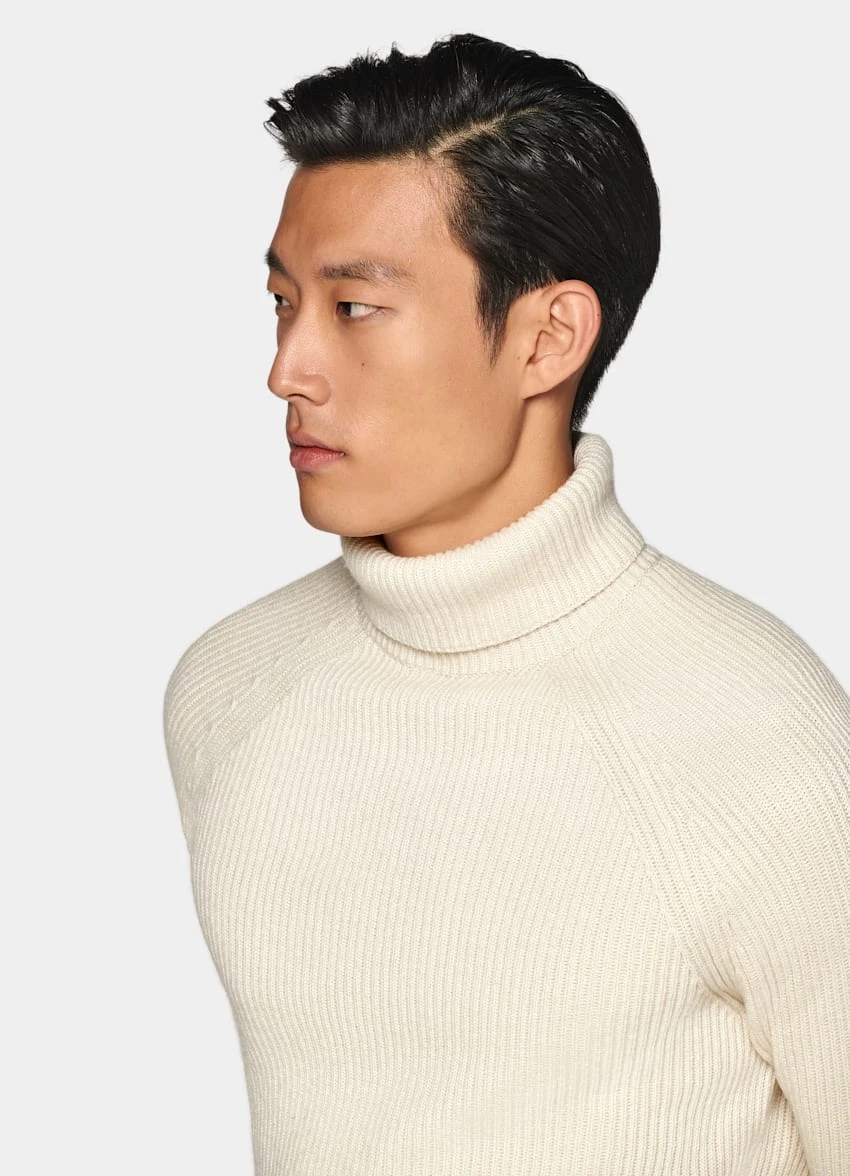 Off-White Ribbed Turtleneck 1 Off-White Ribbed Turtleneck