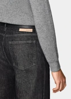 Grey Ribbed Turtleneck -Cheap US Nice Clothes Store SW1517 103