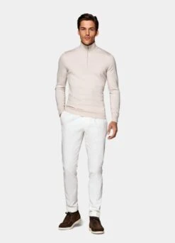 Light Brown Half Zip -Cheap US Nice Clothes Store SW1541 104