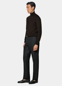 Dark Brown Turtleneck -Cheap US Nice Clothes Store SW1548 104
