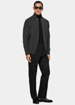 Dark Grey Cardigan -Cheap US Nice Clothes Store SW1557 104