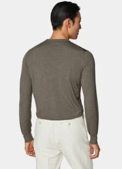 Taupe Crewneck 11 Taupe Crewneck -Cheap US Nice Clothes Store SW1613 105