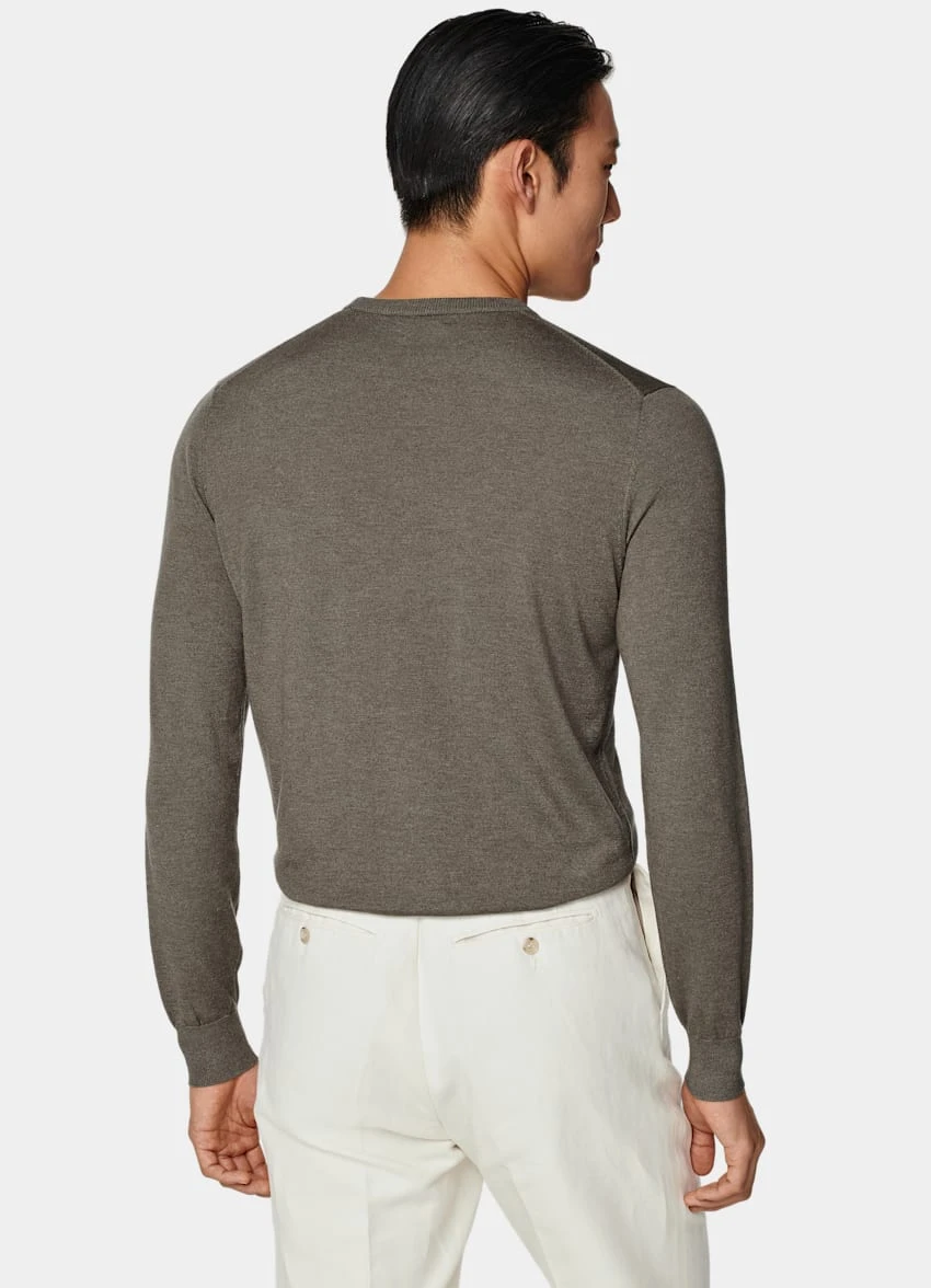 Taupe Crewneck 5 Taupe Crewneck - Image 5