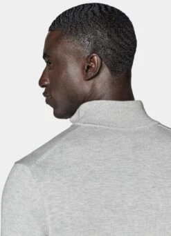 Light Grey Half Zip -Cheap US Nice Clothes Store SW1626 106