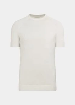 White Short Sleeve Crewneck -Cheap US Nice Clothes Store SW1633 25